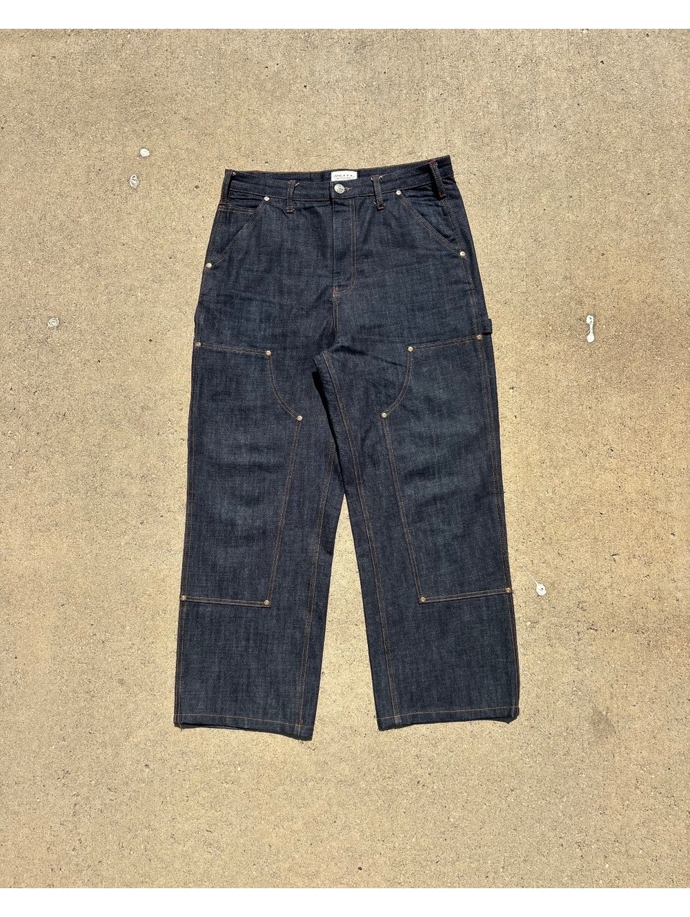 Elwood Raw 16 OZ Denim Double Knee Carpenter Jeans 33x31